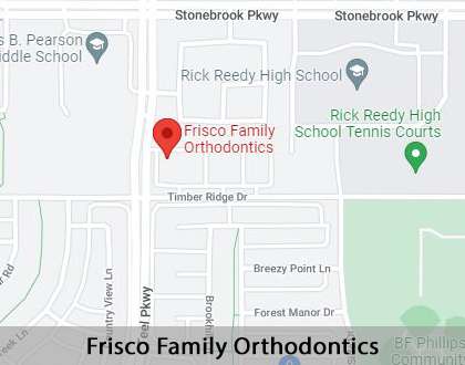 Map image for Orthodontic Terminology in Frisco, TX